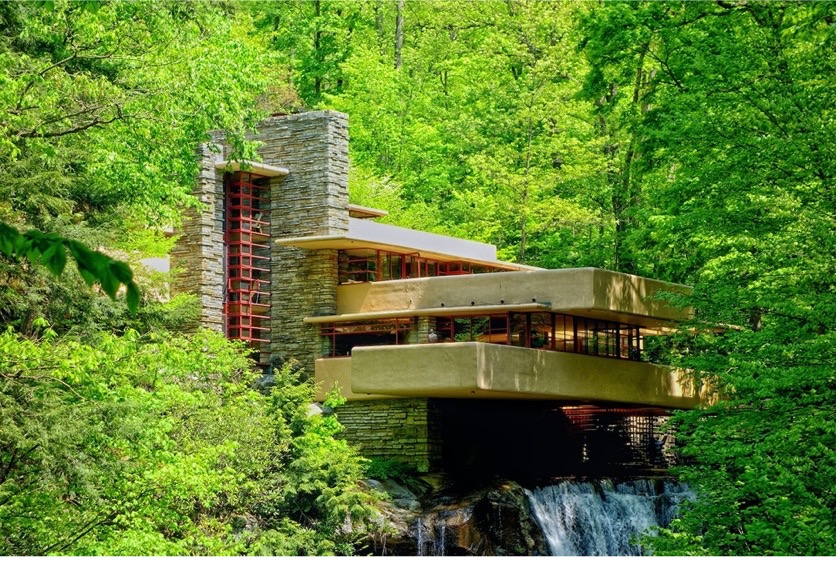 Mensch und Natur in absoluter Harmonie: Fallingwater.