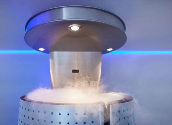 Magische Kryotherapie Whole body cryotherapy booth at clinic