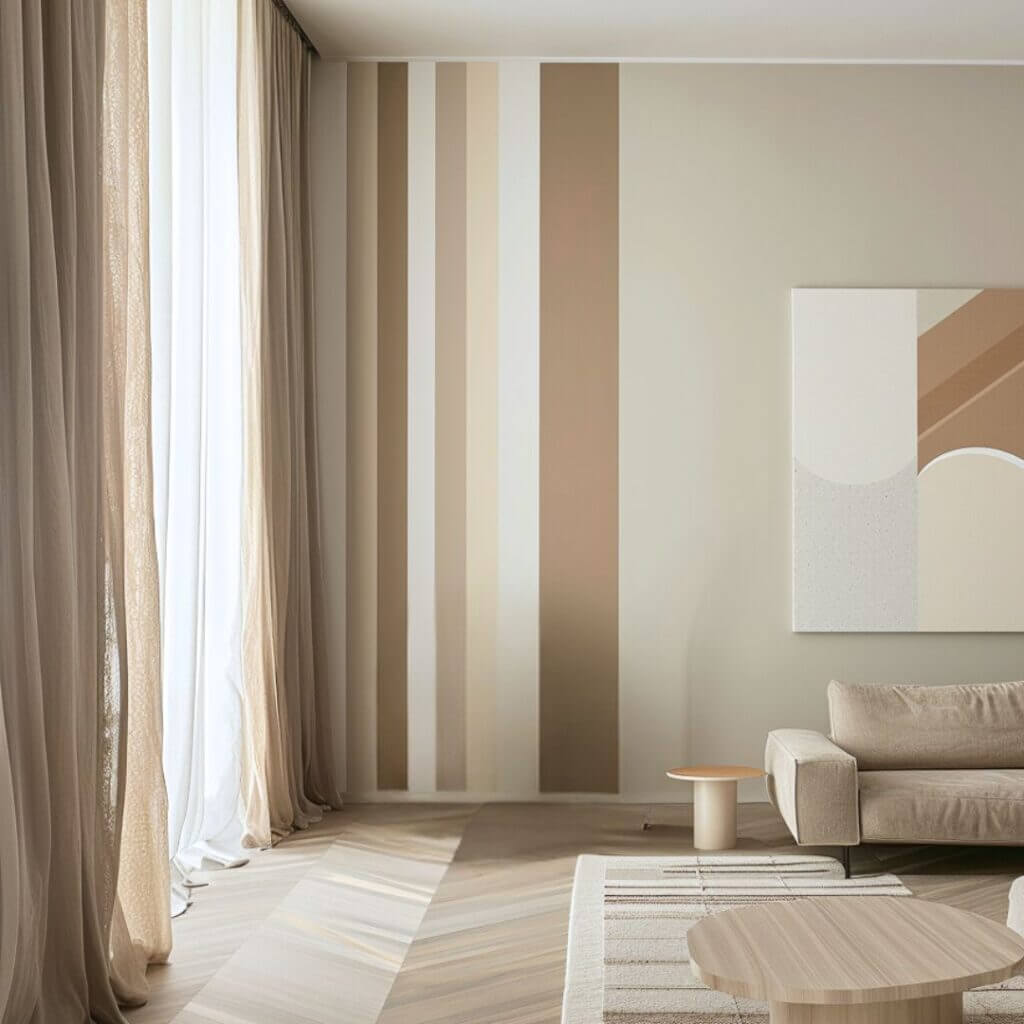 gestreift, Einrichtung, Streifen, Interior, Wohnzimmer, Trend