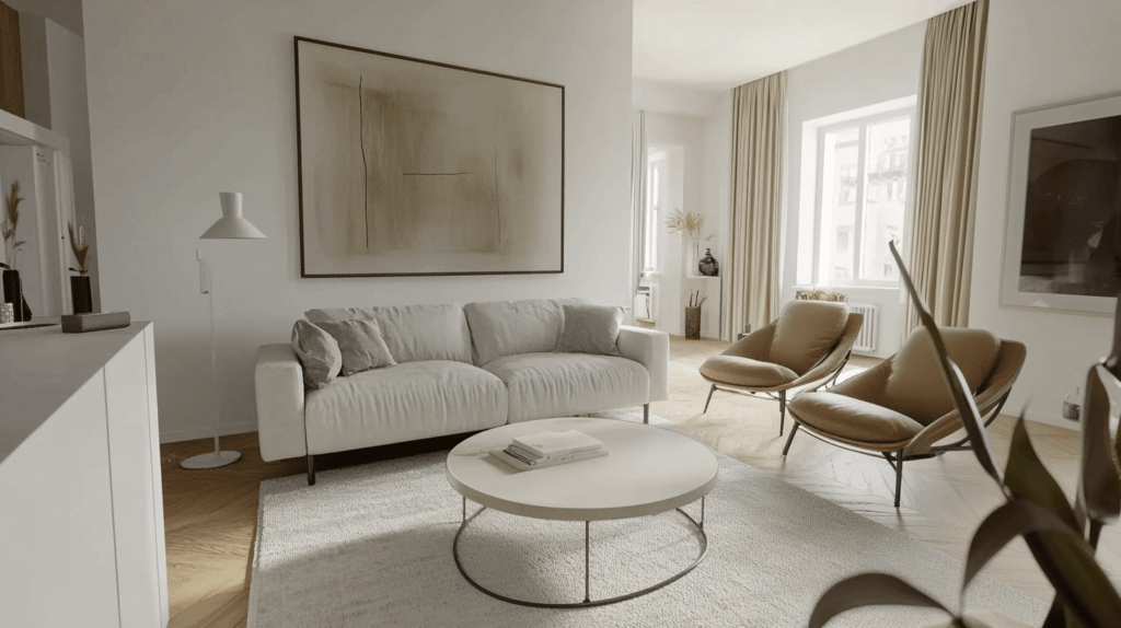 Temporary living, furnishing, design