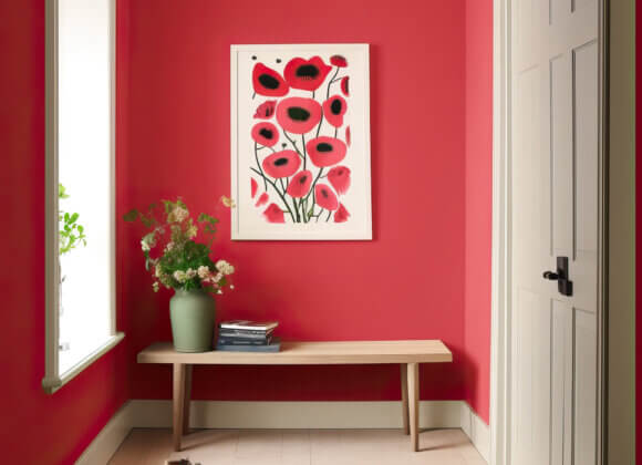 Psychologie des couleurs dans l'habitat : des couleurs pour plus de bien-être MissPompadour_Wandfarbe_Rot mit Kirsche_Mood_02_high-res