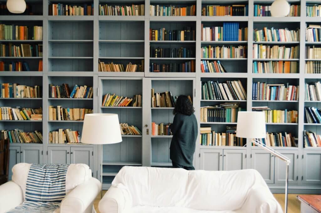 Bücherregal, Bücher, Ordnung