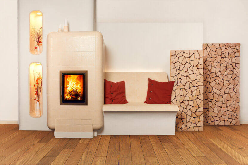 Heating the tiled stove correctly Photo tiled stove (c) Hafnertec_KOV