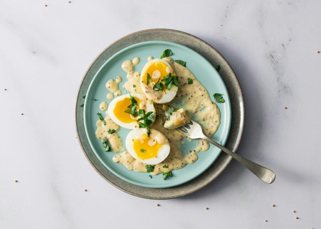 Easter eggs, Recipe, Eggs with mustard sauce