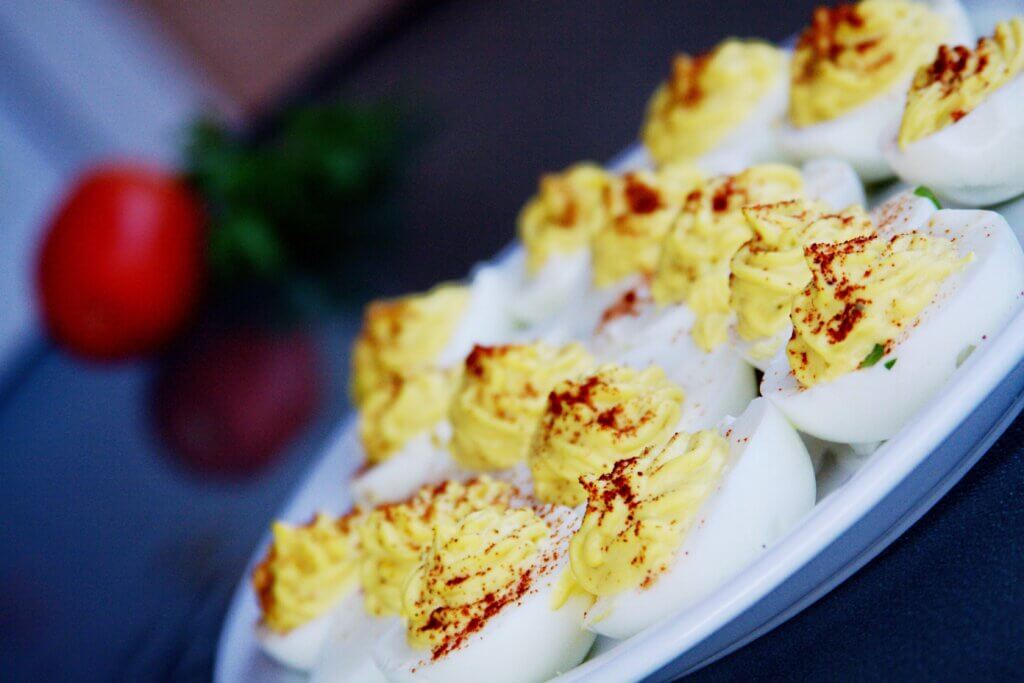 Easter egg recycling, recipe, stuffed eggs