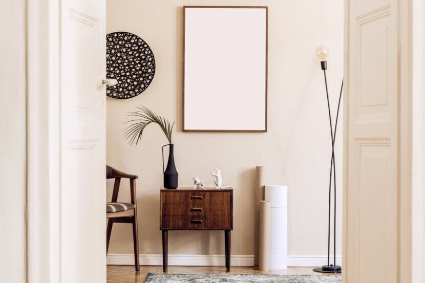 Why the hallway deserves our attention Scandinavian and design home interior of living room with mock u