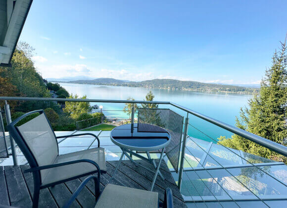 Property of the Week – Villa with a Lake View on Lake Wörthersee View from the Balcony