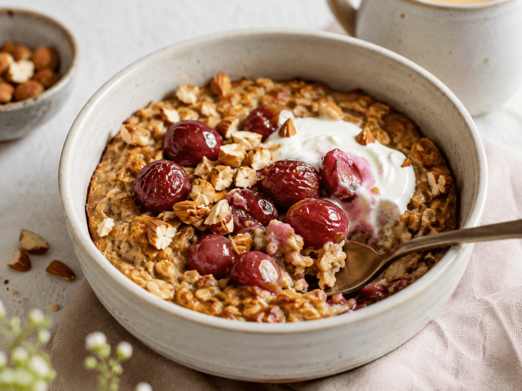 Grape Recipes to Try at Home: Oven-Baked Porridge with Grapes